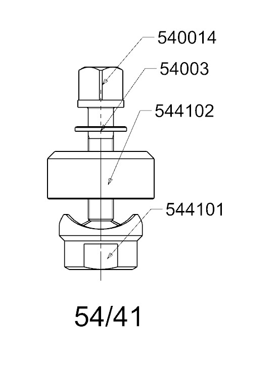 PERFORADOR REDONDO PARA CHAPA  FORZA  SERIE 54